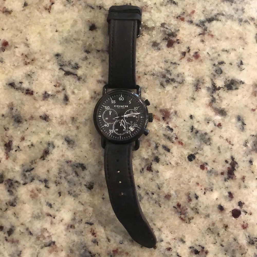 Gently used mens Coach watch